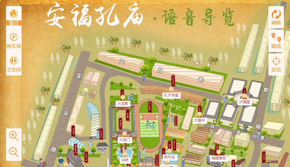 齐河手绘地图：智慧景区智能化服务的延伸